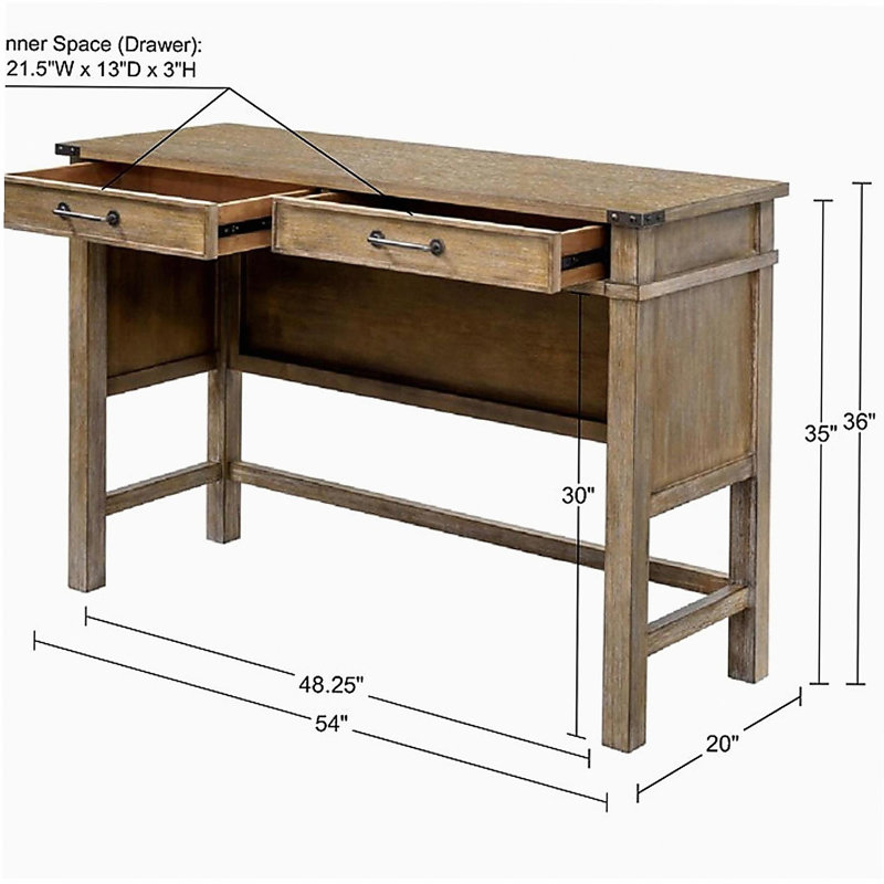 Temporary table with 2 drawers