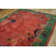 Coral / Salmon Pink Rectangle Hand Knotted Pile 1920s Wool Antique Rug