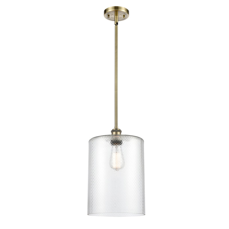 Luminaire suspendu sphère 1 lumière Gordonsville, Mercurisé, H 14 po x l 9 po x P 9 po, DEL