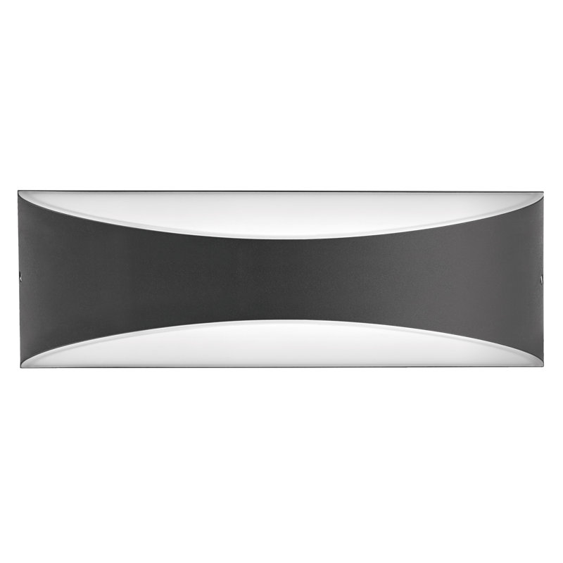 Elsbernd Anthracite 7.2cm H Integrated LED Outdoor Flush Mount
