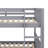  Rubber Wood Bunk Bed With Pull-Out Trundle, Transformable Into Two Separate Beds-1125135415-1125135410