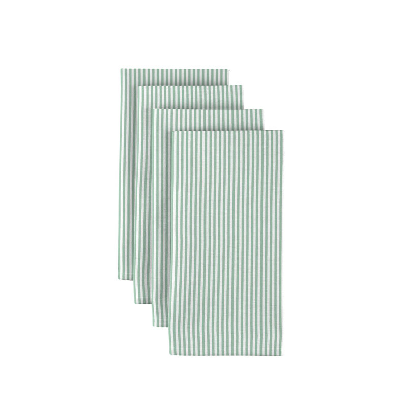Celadon & White Pinstripes Napkins 18"x18"