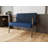 Waterfall Waiting Reception Loveseat Metal Frame-88240375-88709686