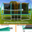 Trampoline extérieur en acier 8 x 14 pi vert-131656055