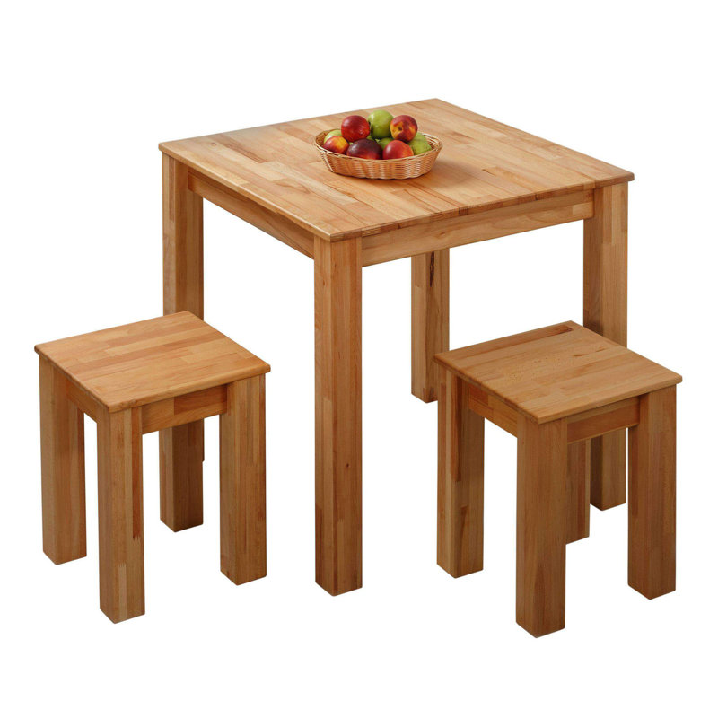 Thorin Solid Wood Dining Table, Beech heartwood