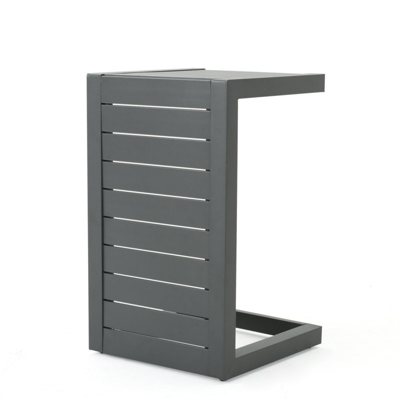 Table en forme de C CAPE CORAL ALU GRIS