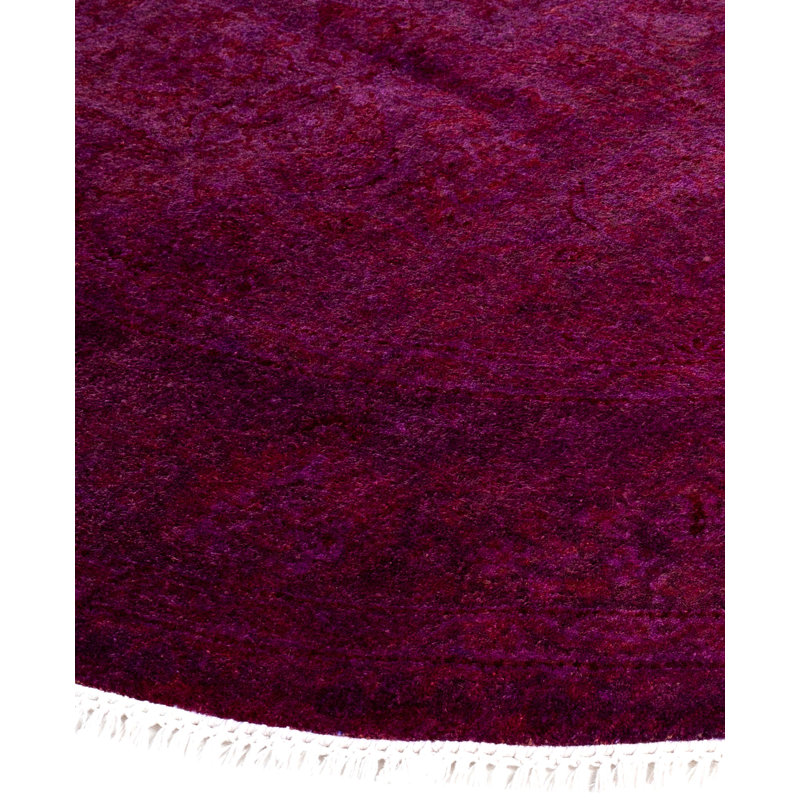 Tapis rond en laine unique 6 pi 1 po x 6 pi 1 po Huckstep