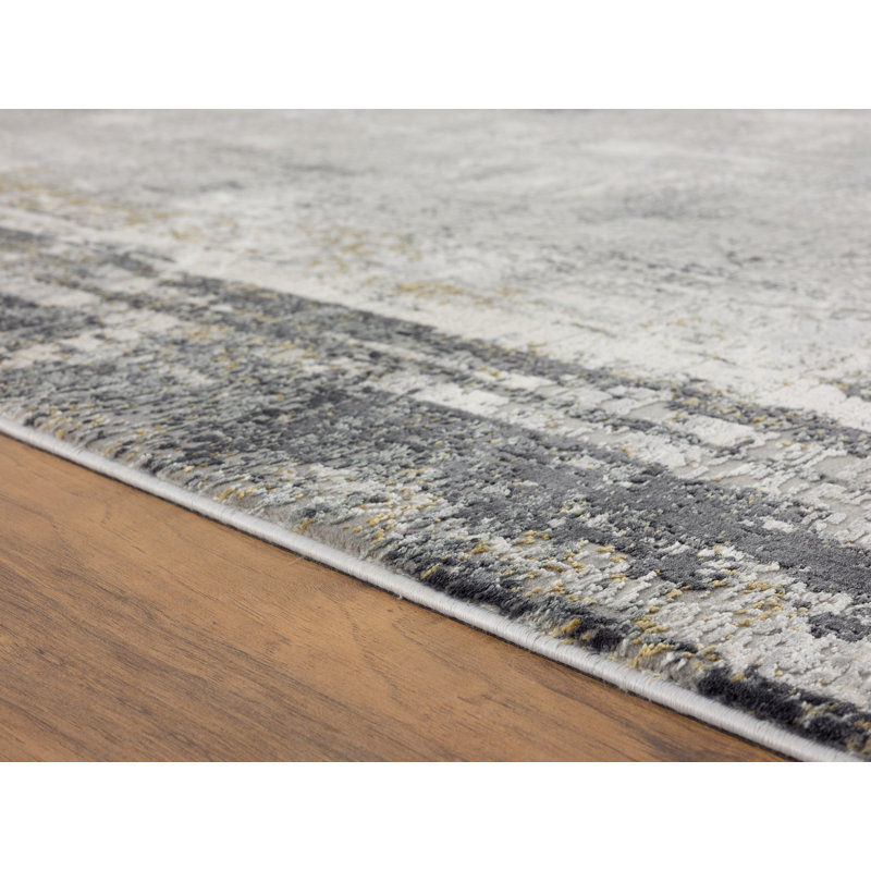 Tapis gris, Rectangle 7 pi 9 po x 10 pi 9 po