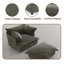 Upholstered Armchair with Footstool-682566104