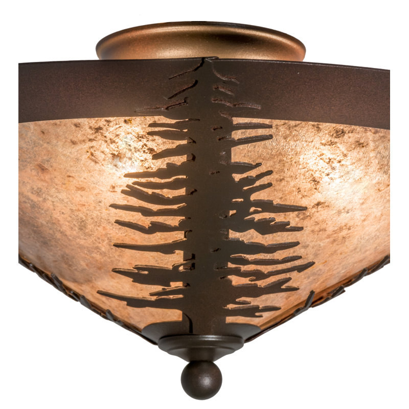 Spruce Tree 3 - Light Semi Flush Mount