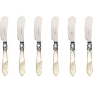 Bugatti Italy ~ Melodia ~ Melodia Galleria Gold Steak Knives Set ivory,  Price $285.00 in Lake Forest, IL from Kenzy Gifts & Decor