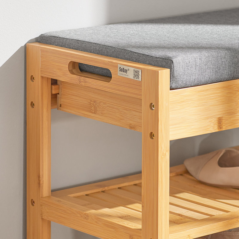 Fresnel 6 Pair Shoe Storage Bench