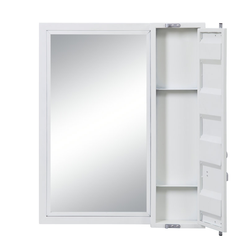 Miroir de salle de bain Cargo, Blanc