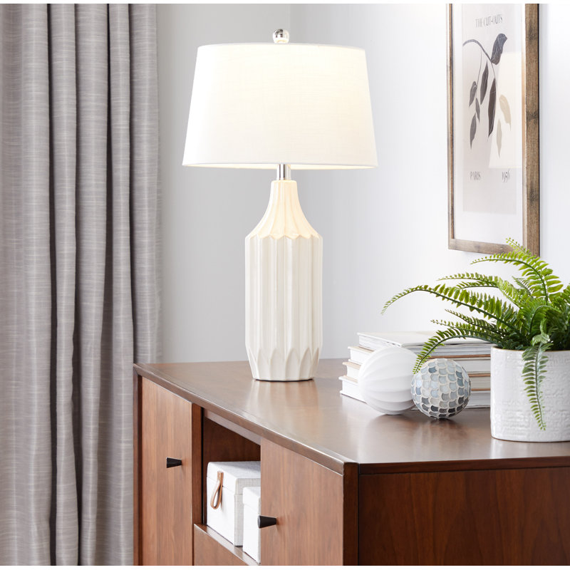 Saltram Ceramic Table Lamp, Cream
