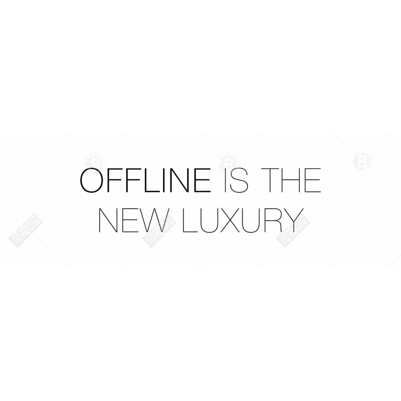 Offline is the New Luxury Canvas | Décoration de chambre à coucher, H 49,25 po x l 17,25 po