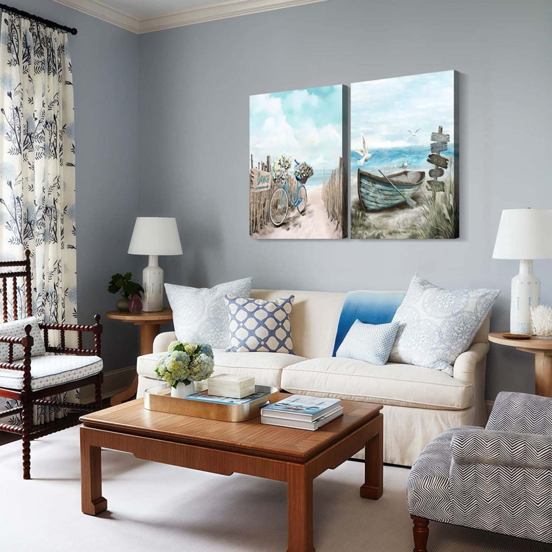 2 Piece Wrapped Canvas Print, 60 cm H x 40 cm W