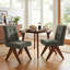 Chaise d'appoint rembourrée en lin Turfed-1378124633