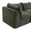 Canapé modulaire à compression en L 4 places pour famille