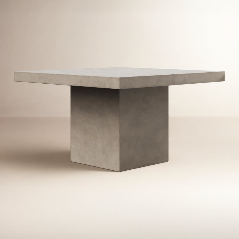 Kareen Bar & Counter Height Pedestal Dining Table, Bar Table (41.75" Height), Dark Gray