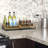 Freestanding Bamboo Spice Rack with Adjustable Racks
