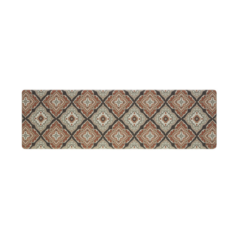 Laura Ashley Allie Wellness Anti-Fatigue Mat, Rectangle 1'5" x 2'8", Orange
