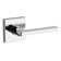 Single Dummy Door Lever with Contemporary Square Rose