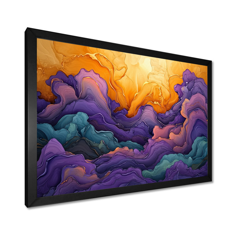 Art dissous sur toile, Reproduction encadrée d'une seule photo, H 30 po x l 40 po, Noir