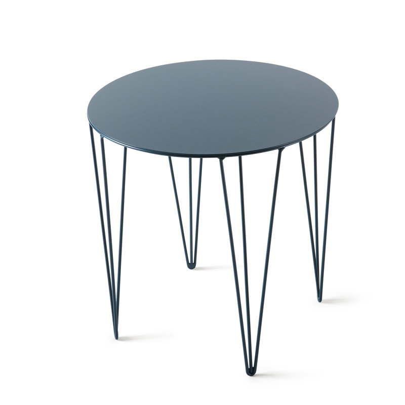 Tannum Round Side Table, 40 cm D x 40 cm H, Ocean Blue
