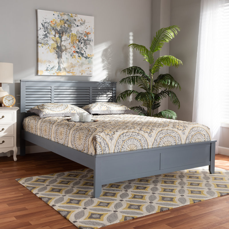 Aajah Solid Wood Platform Bed, Queen