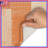 Orange Beige Patchwork Bath Mat-594450148