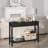 Console Table With 2 Drawers, Farmhouse Sofa Table With Storage Shelf, Accent Wood Entryway Table-106000298