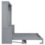 Grand lit escamotable peu encombrant, bois massif, solution pour maison moderne