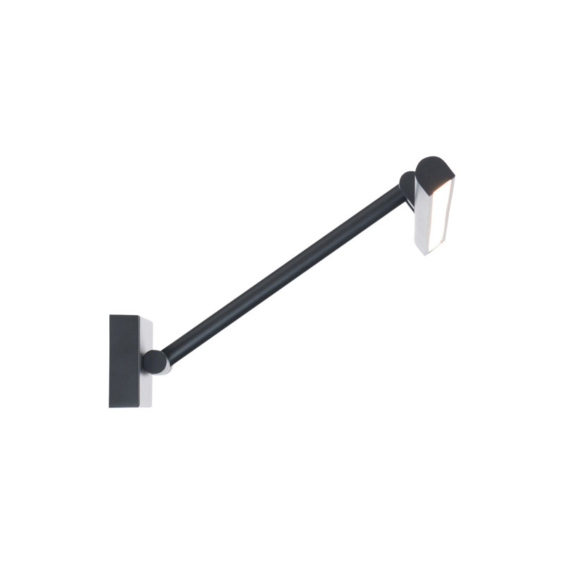 Reed 25In LED Adjustable Picture Light 3000K In Black, 3" H x 11.4" W x 16.5" D, Black