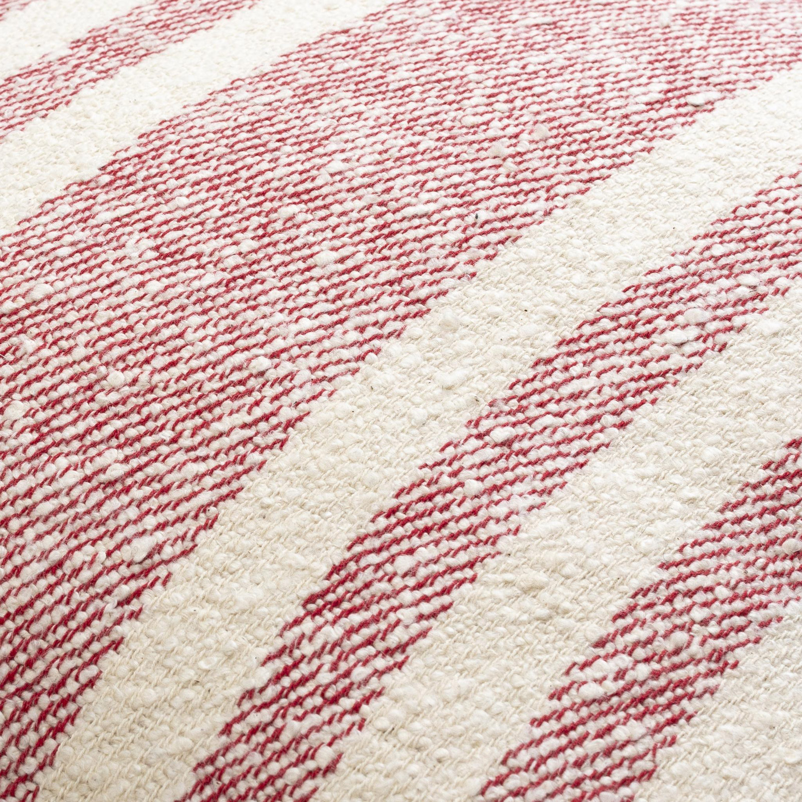 Sorden Striped Cotton Throw Pillow, Coral, Pillow Cover Only - No Insert, 20" x 20"