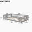Lit plateforme simple avec clôture et porte, gris-1209099360-1209099361