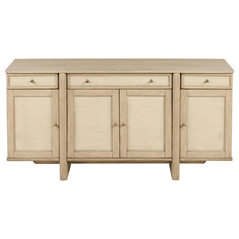 Buffet en chêne beige à 4 portes Kimpton