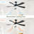 52 Inch Modern Ceiling Fan With 3 Color Dimmable 5 ABS Blades Remote Control Reversible DC Motor With Led Light-627596592-627596559