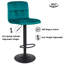 Clinger Height Adjustable Swivel Bar Stool-1455315077