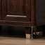 Rangement pour chaussures en bois massif brun noisette