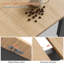 Extendable Dining Table 120-160cm, Nature Wood