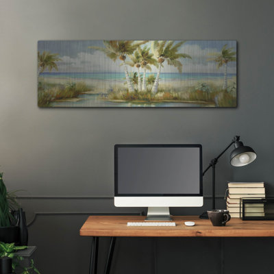 «Tropical 12» par DAG, Inc, art mural en métal, 48 po x 16 po