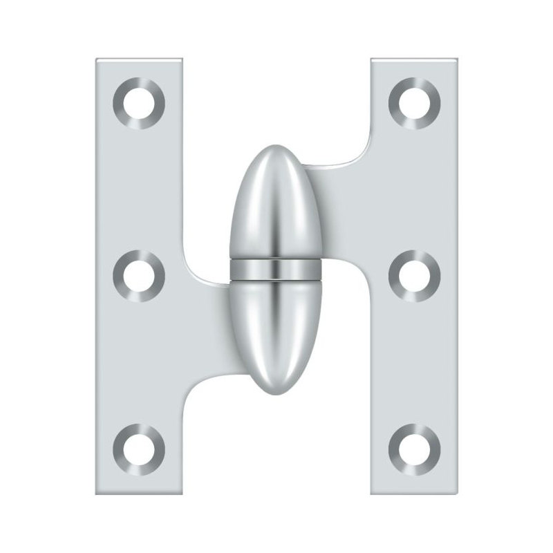 Hinge, Polished Chrome, Left Hand