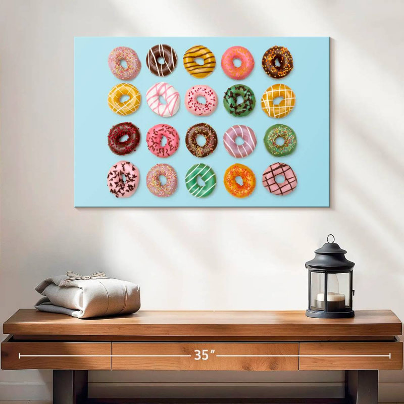 Various Glazed Doughnuts, 16" H x 24" W