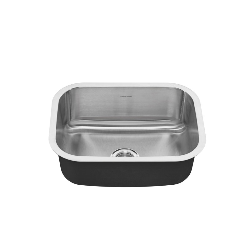 Portsmouth 23.38'' L Single Bowl Stainless Steel Kitchen Sink