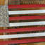 Banc de jardin en fer American Flag