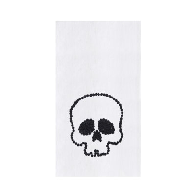 Skull Design DIshtowel Halloween Fall Autumn Harvest Spooky Scary Drying Kitchen Dish Towel Cute Festive Decor Decoration