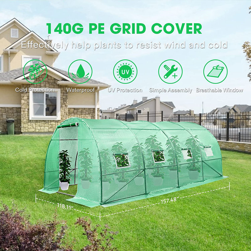 9.8' W x 13' D Hobby Greenhouse