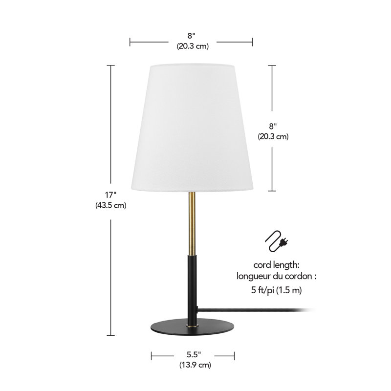 Lampe de table en métal