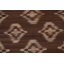 Tapis brun à motif géométrique kilim 5 x 6