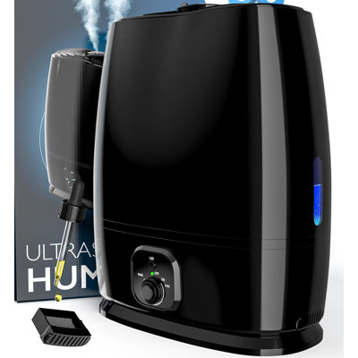 CG INTERNATIONAL TRADING 1.59 gal. Cool Mist Ultrasonic Tabletop Humidifier with Adjustable Humidistat for 500 cu. ft.